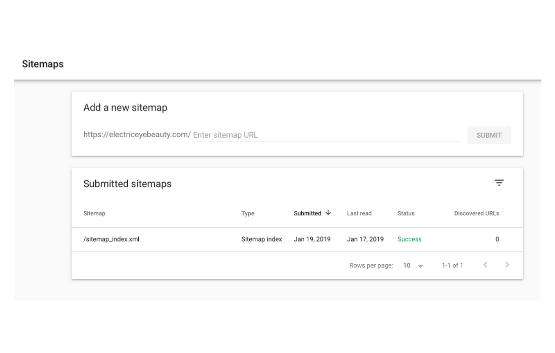 Your are now finished setting up Google Search Console.